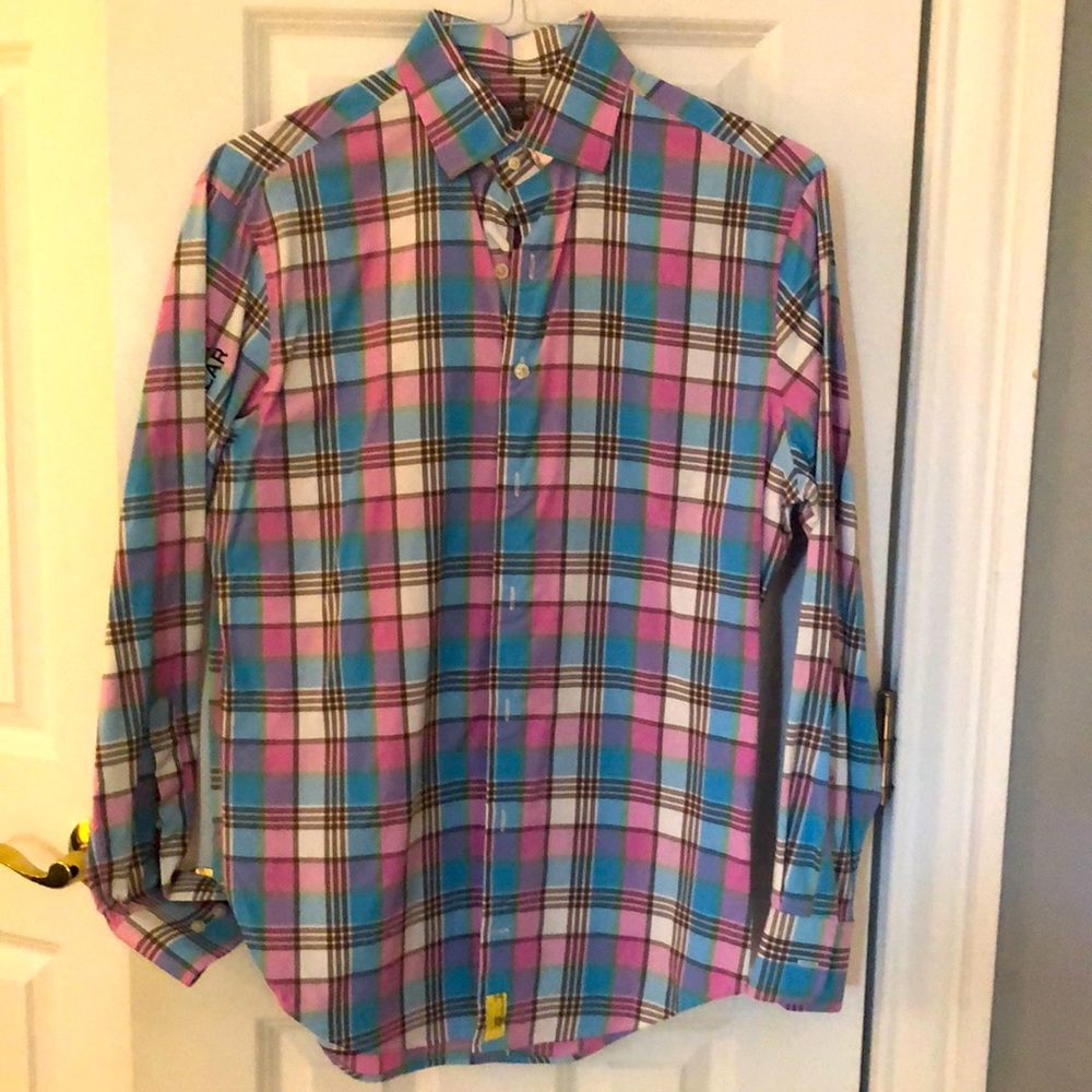 Peter Millar men’s casual button up dress shirt